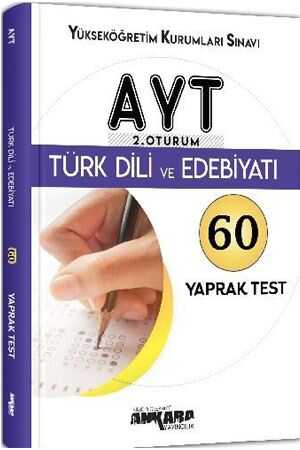 AYT Türk Dili ve Edebiyatı Yaprak Test Ankara Yayıncılık