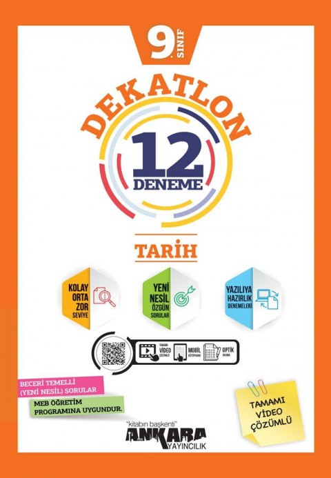 9.SIINIF Tarih DEKATLON 12 Deneme Sınavı Ankara Yayıncılık 