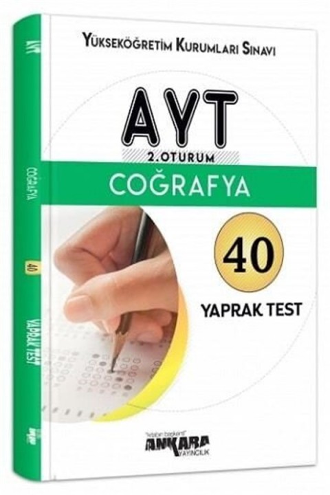 AYT Coğrafya Yaprak Test Ankara Yayıncılık
