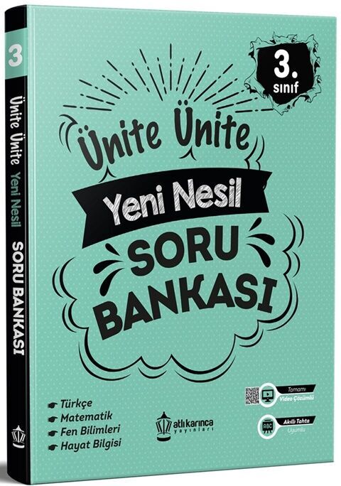 3.Sınıf Ünite Yeni NesilL Soru Bankası Atlı Karınca Yayınları