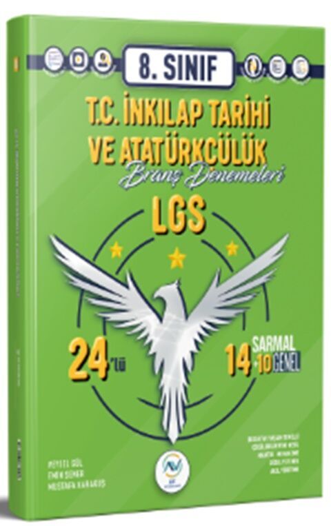 8. Sınıf LGS T.C. İnkılap Tarihi ve Atatürkçülük 24 lü Branş Deneme Av Yayınları