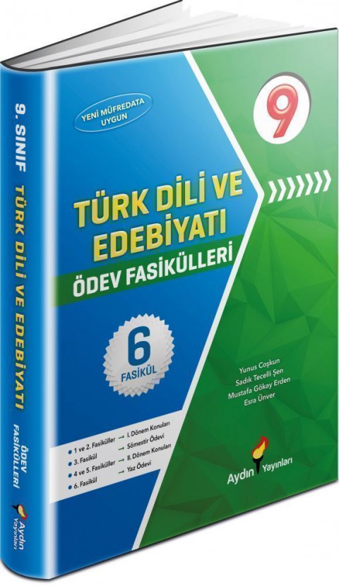 9. Sınıf Türk Dili ve Edebiyatı Ödev Fasikülleri Aydın Yayınları