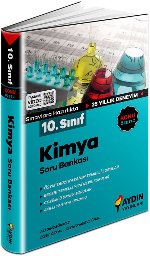10. Sınıf Kimya Konu Özetli Soru Bankası Aydın Yayınları