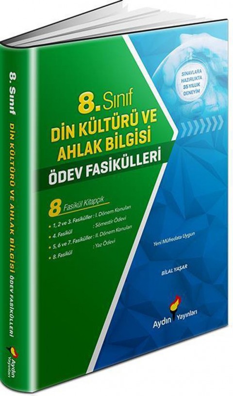 8. Sınıf Din Kültürü ve Ahlak Bilgisi Ödev Fasikülleri Aydın Yayınları