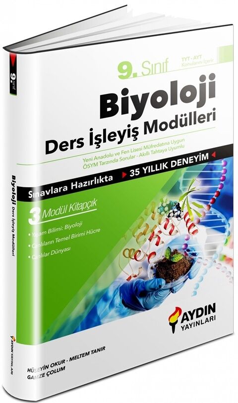 9. Sınıf Biyoloji Ders İşleyiş Modülleri Aydın Yayınları