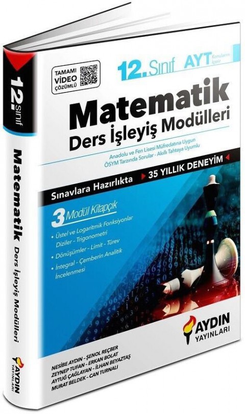 12. Sınıf Matematik Ders İşleyiş Modülleri Aydın Yayınları