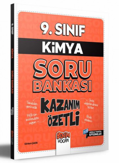 9. Sınıf Kazanım Özetli Kimya Soru Bankası Benim Hocam Yayıncılık
