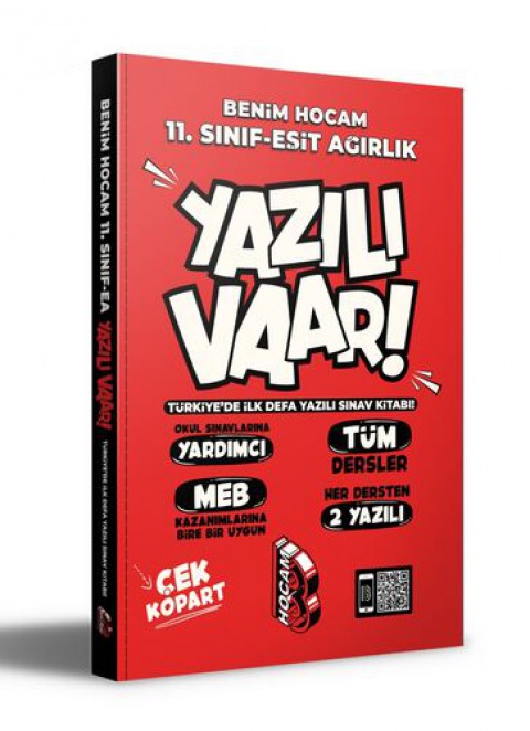 11. Sınıf Eşit Ağırlık Yazılı Var Benim Hocam Yayıncılık