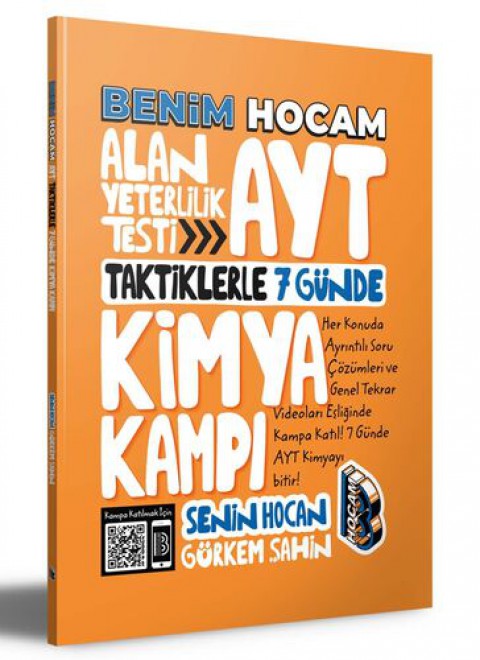 AYT 7 Günde Kimya Kampı Benim Hocam Yayıncılık