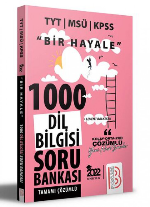 Bir Hayale Serisi TYT - KPSS - MSÜ Dil Bilgisi Tamamı Çözümlü Soru Bankası Benim Hocam Yayıncılık
