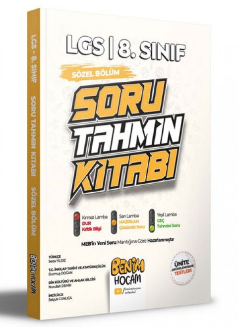 LGS Sözel Bölüm Konu Özetli Soru Tahmin Kitabı Benim Hocam Yayıncılık
