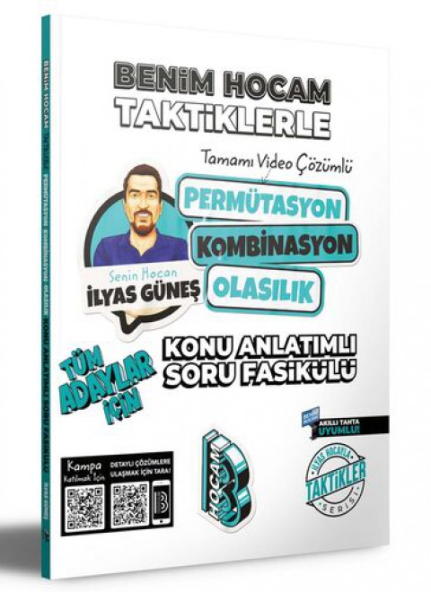 Tüm Adaylar İçin Taktiklerle Permütasyon Kombinasyon Olasılık Konu Anlatımlı Soru Fasikülü Benim Hocam Yayıncılık