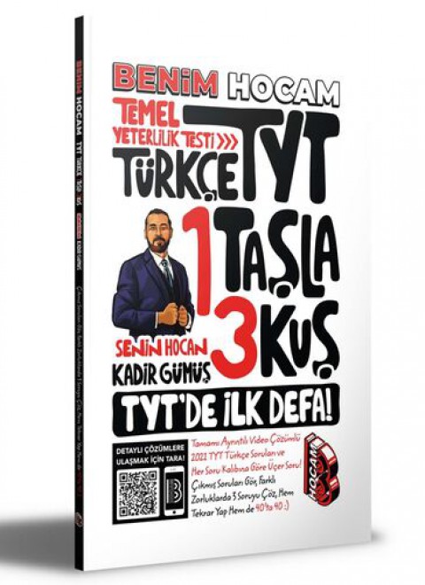 TYT Türkçe 1 Taşla 3 Kuş Tamamı Video Çözümlü Temel Yeterlilik Testi Benim Hocam Yayıncılık