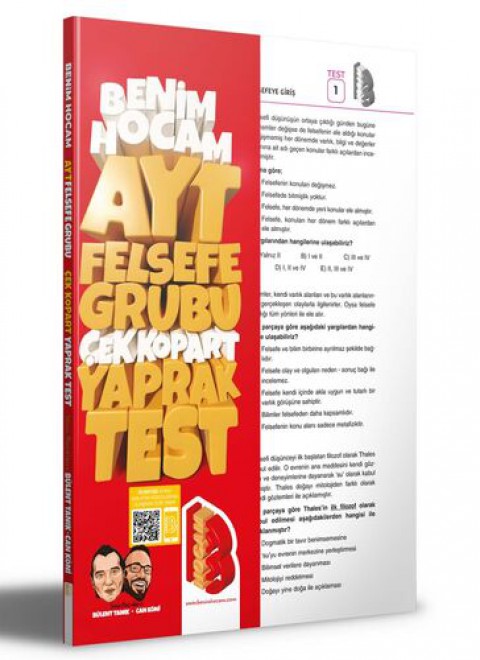 2023 AYT Felsefe Çek Kopar Yaprak Test Benim Hocam Yayıncılık