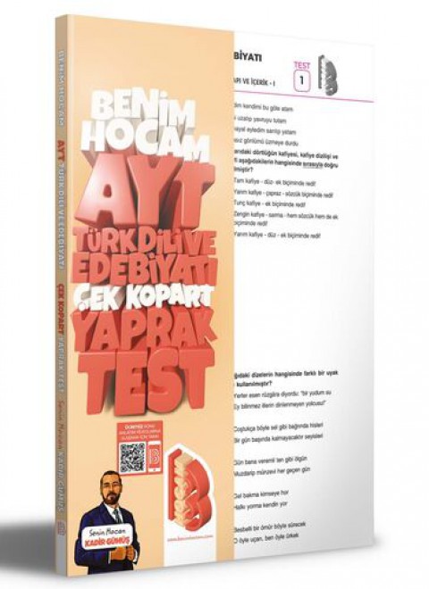 2023 AYT Türk Dili ve Edebiyatı Çek Kopar Yaprak Test Benim Hocam Yayıncılık