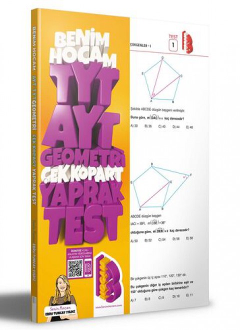 2023 TYT - AYT Geometri Çek Kopar Yaprak Test Benim Hocam Yayıncılık
