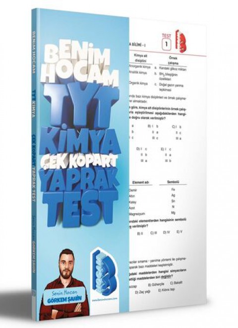 2023 TYT Kimya Çek Kopar Yaprak Test Benim Hocam Yayıncılık