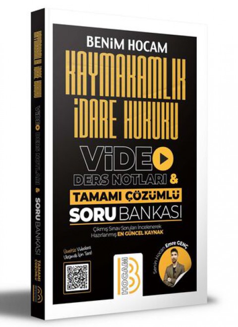 Kaymakamlık İdare Hukuku Video Ders Notları ve Tamamı Çözümlü Soru Bankası Benim Hocam Yayıncılık