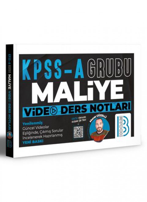 KPSS A Grubu Maliye Video Ders Notları Benim Hocam Yayıncılık