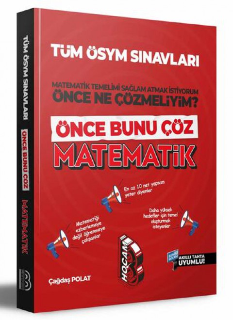 Tüm ÖSYM Sınavları İçin Önce Bunu Çöz Matematik Soru Bankası Benim Hocam Yayıncılık