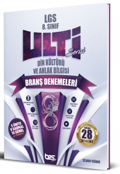 8. Sınıf Din Kültürü ve Ahlak Bilgisi Ulti Deneme Sınavı Bes Yayınları