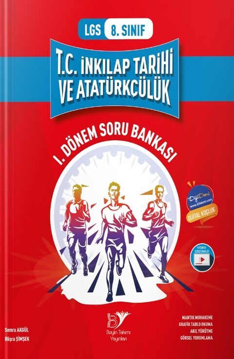 8. Sınıf LGS 1. Dönem T.C. İnkılap Tarihi ve Atatürkçülük Soru Bankası Özel Baskı Beyin Takımı Yayınları