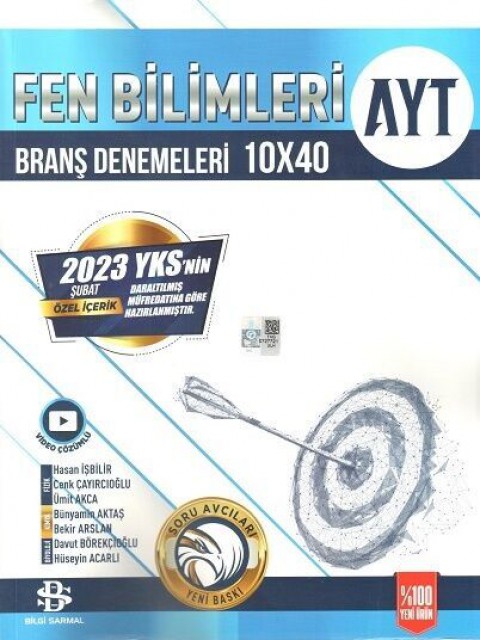 AYT Fen Bilimleri 10 x 40 Denemeleri Bilgi Sarmal Yayınları