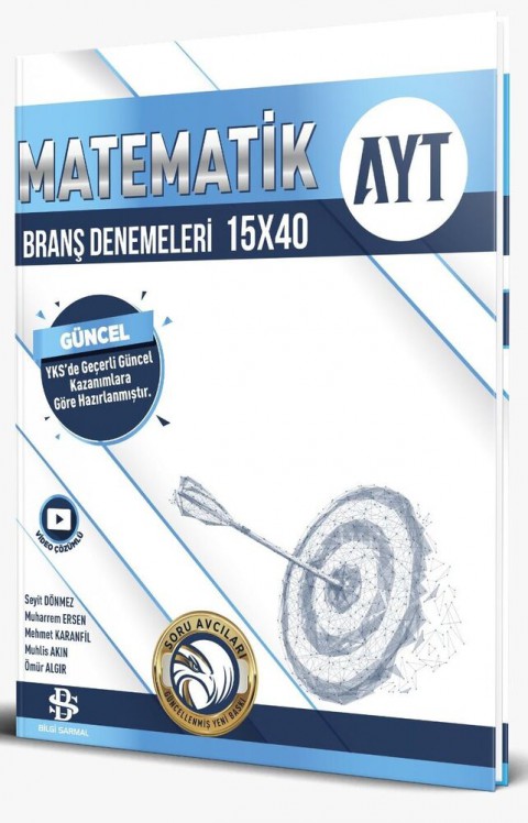 AYT Matematik 15 x 40 Branş Denemeleri Bilgi Sarmal Yayınları