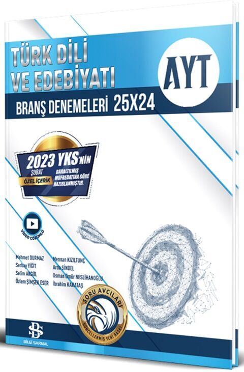 AYT Türk Dili ve Edebiyatı 25x24 Branş Denemeleri Bilgi Sarmal Yayınları