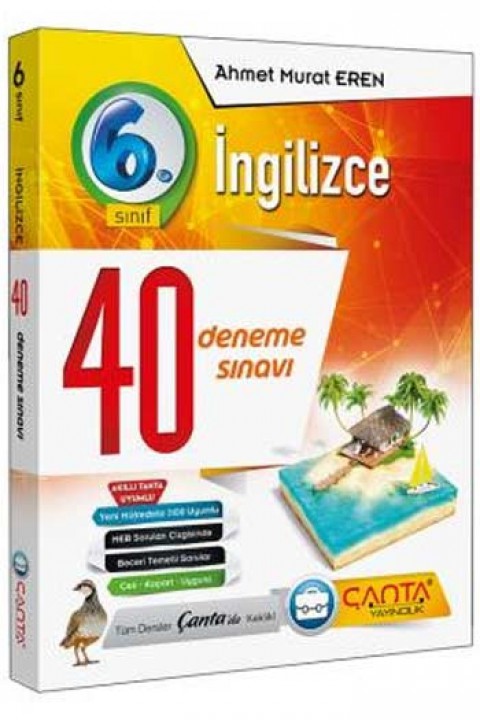 6. Sınıf İngilizce 40 Deneme Sınavı Çanta Yayınları