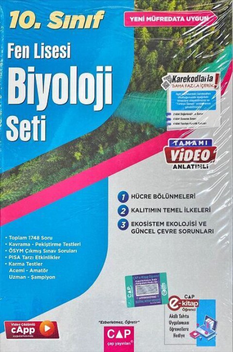 10. Sınıf Fen Lisesi Biyoloji Seti Çap Yayınları