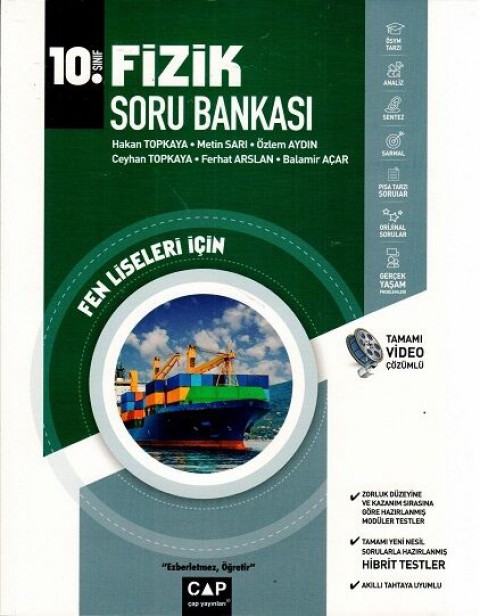 10. Sınıf Fizik Fen Lisesi Soru Bankası Çap Yayınları