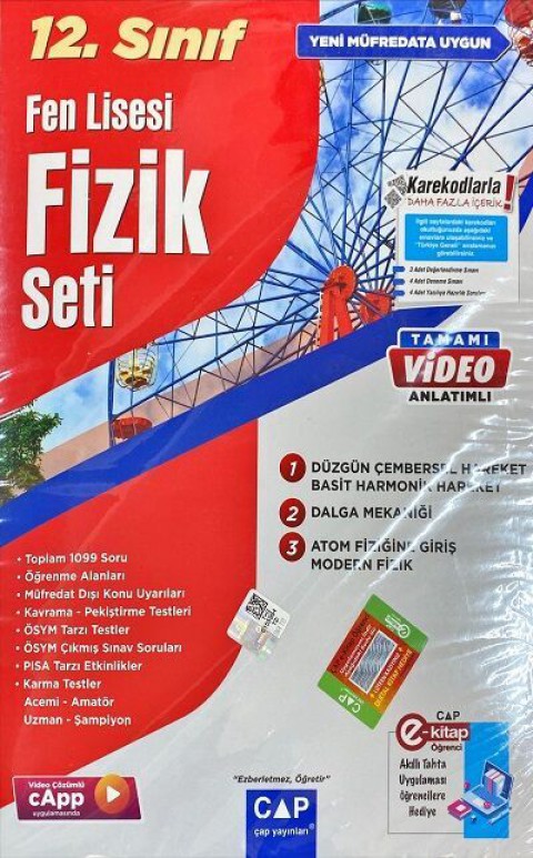 12. Sınıf Fen Lisesi Fizik Seti Çap Yayınları