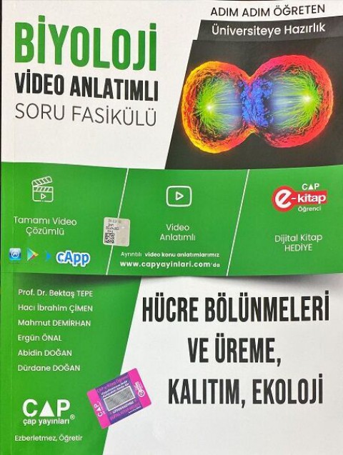 Biyoloji Hücre Bölünmeleri ve Üreme Kalıtım Ekoloji Çap Yayınları