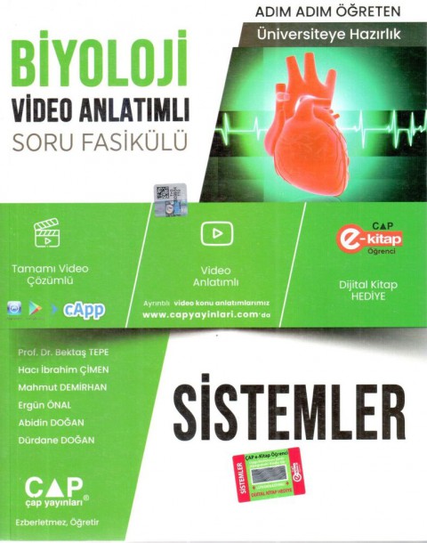 Biyoloji Sistemler Konu Anlatımlı Soru Bankası Çap Yayınları