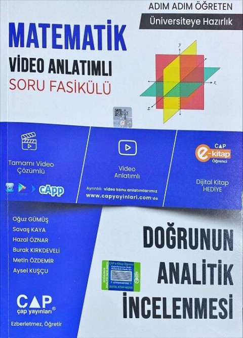 Geometri Doğrunun Analitik İncelenmesi Çap Yayınları