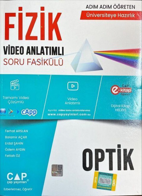 Fizik Optik Konu Anlatımlı Soru Bankası Çap Yayınları