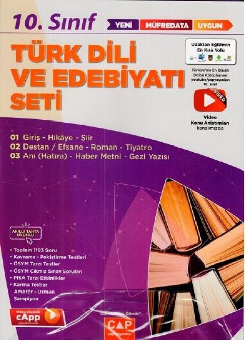 10. Sınıf Türk Dili ve Edebiyatı Anadolu Seti Çap Yayınları