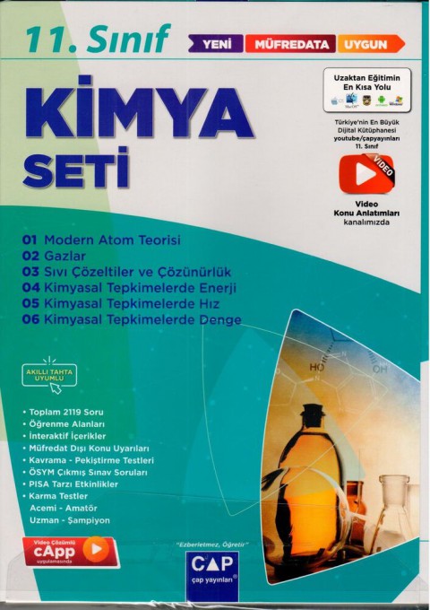 11. Sınıf Kimya Anadolu Seti Çap Yayınları