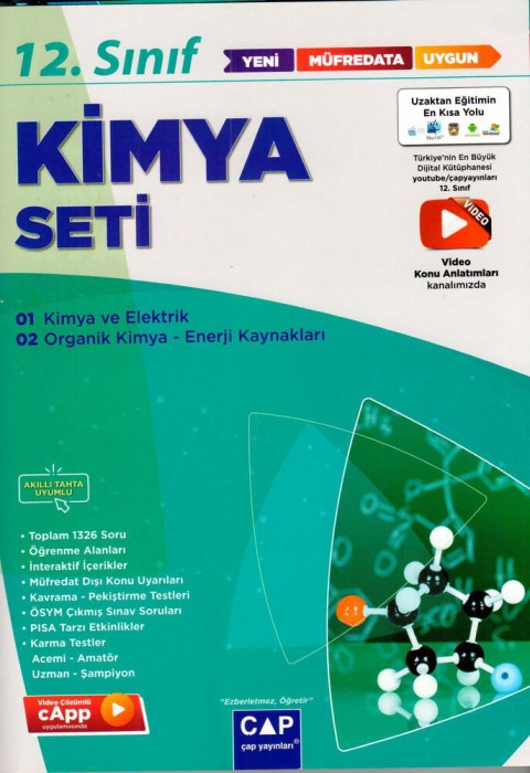 12. Sınıf Kimya Anadolu Seti Çap Yayınları