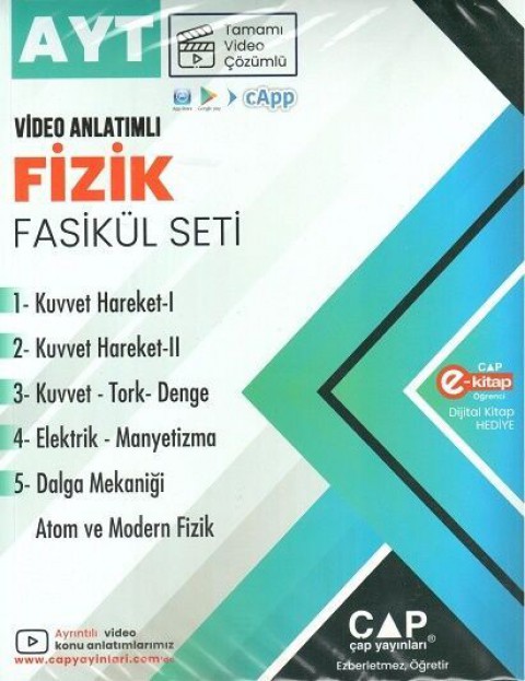 AYT Fizik Seti Çap Yayınları