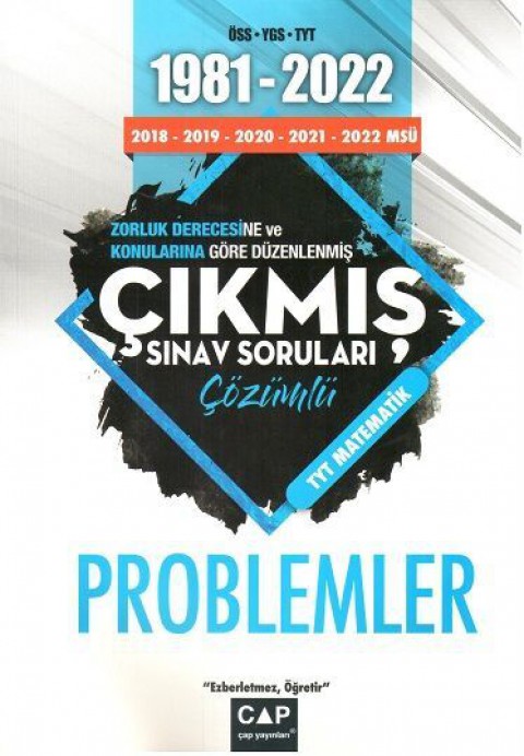 Problemler Çıkmış Sınav Soruları Çap Yayınları