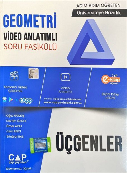 Üniversite Hazırlık Geometri Üçgenler Konu Anlatımlı Soru Fasikülü Çap Yayınları
