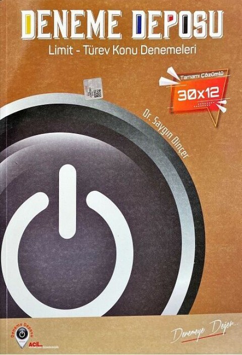 TYT Deneme Deposu Limit Türev Deneme Sınavı  Deneme Deposu Yayınları