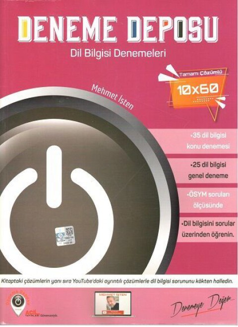 TYT Deneme Deposu Dil Bilgisi Deneme Sınavı  Deneme Deposu Yayınları