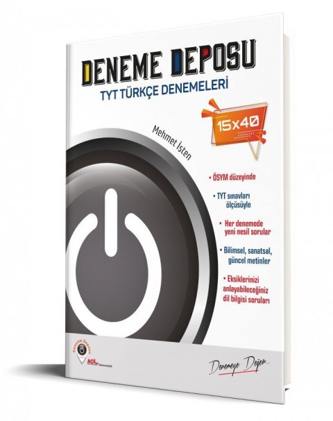 TYT Deneme Deposu Türkçe Deneme Sınavı  Deneme Deposu Yayınları