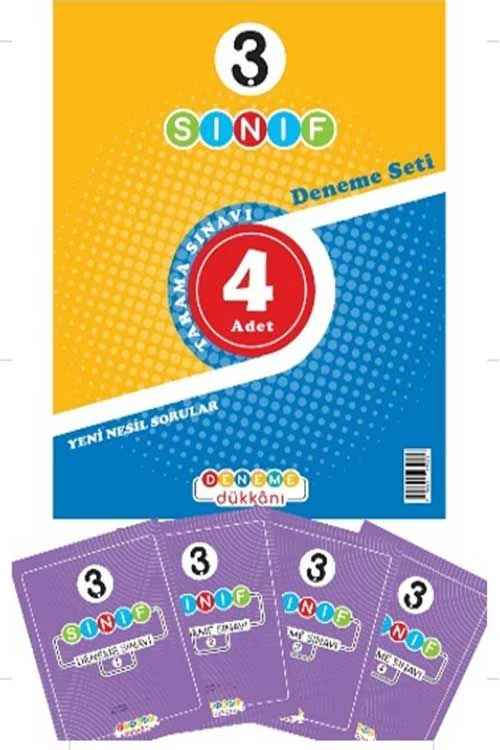 3. Sınıf 4lü Deneme Seti Deneme Dükkanı Yayınları