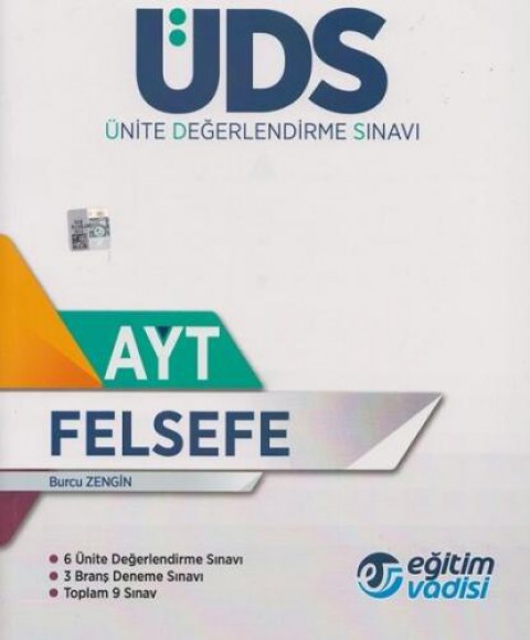 2023 AYT Felsefe ÜDS Ünite Değerlendirme Sınavı Eğitim Vadisi Yayınları