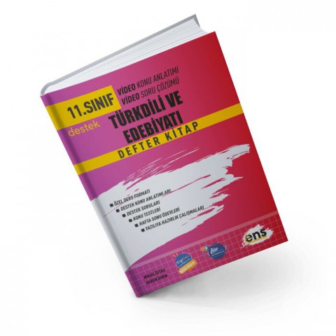 11. Sınıf Türk Dili ve Edebiyatı Defter Kitap ENS Yayınları