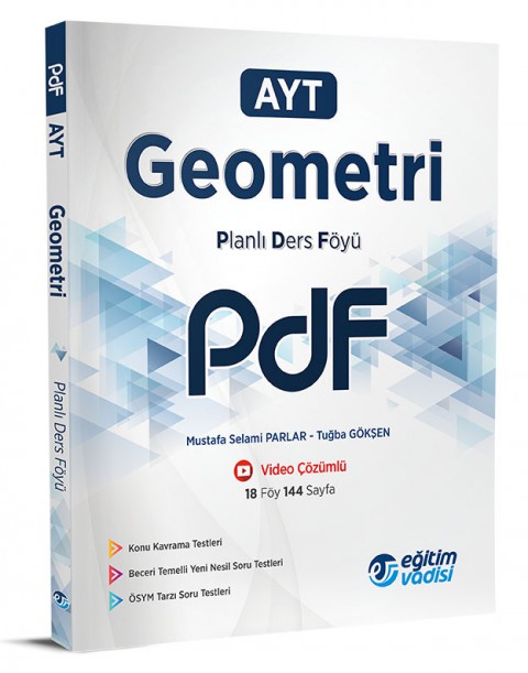 2023 AYT Geometri PDF Planlı Ders Föyü Eğitim Vadisi Yayınları